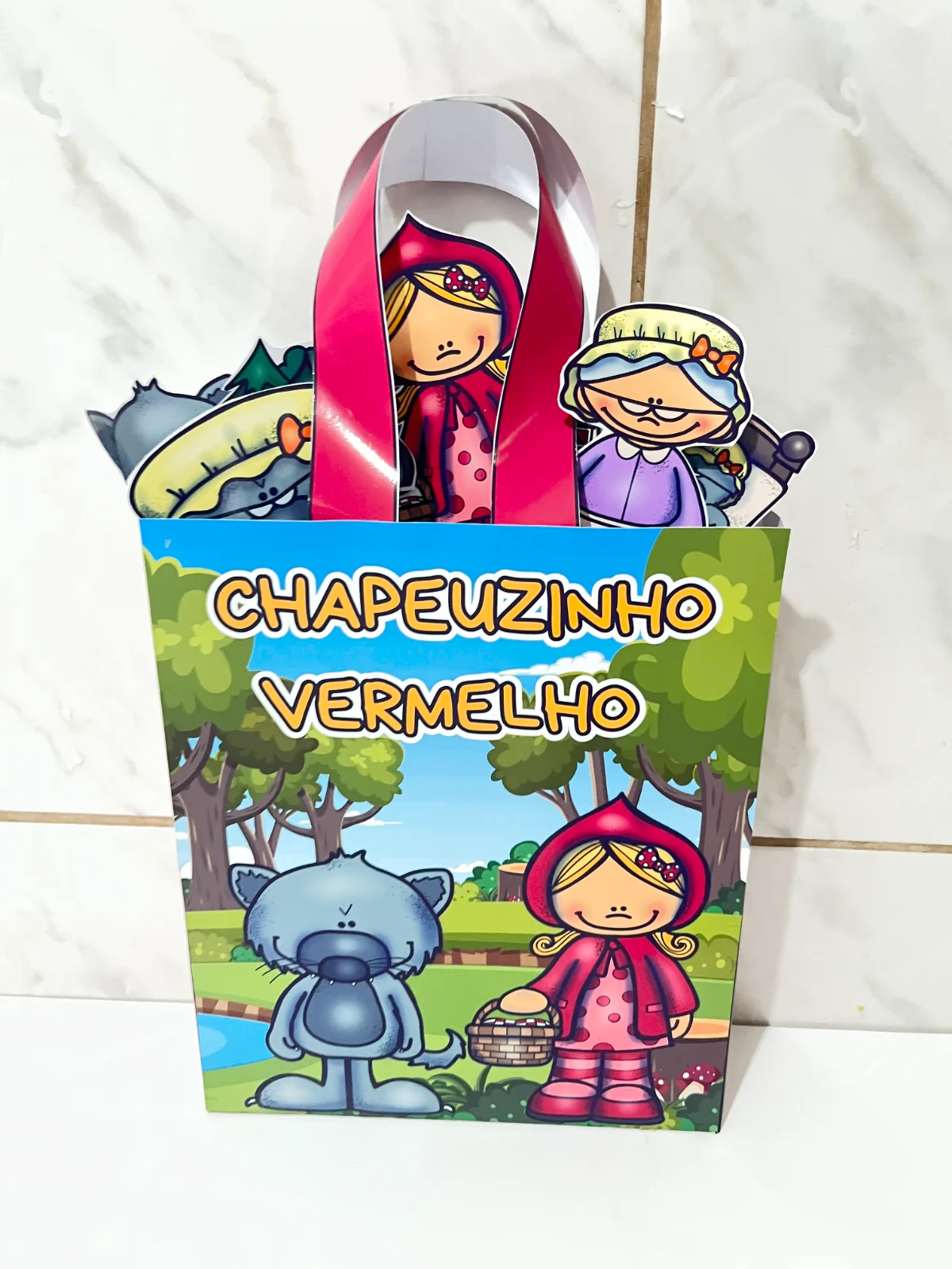 Sacolinha Teatral CHAPEUZINHO VERMELHO! ✨🎭 — amostra 1: Era uma vez