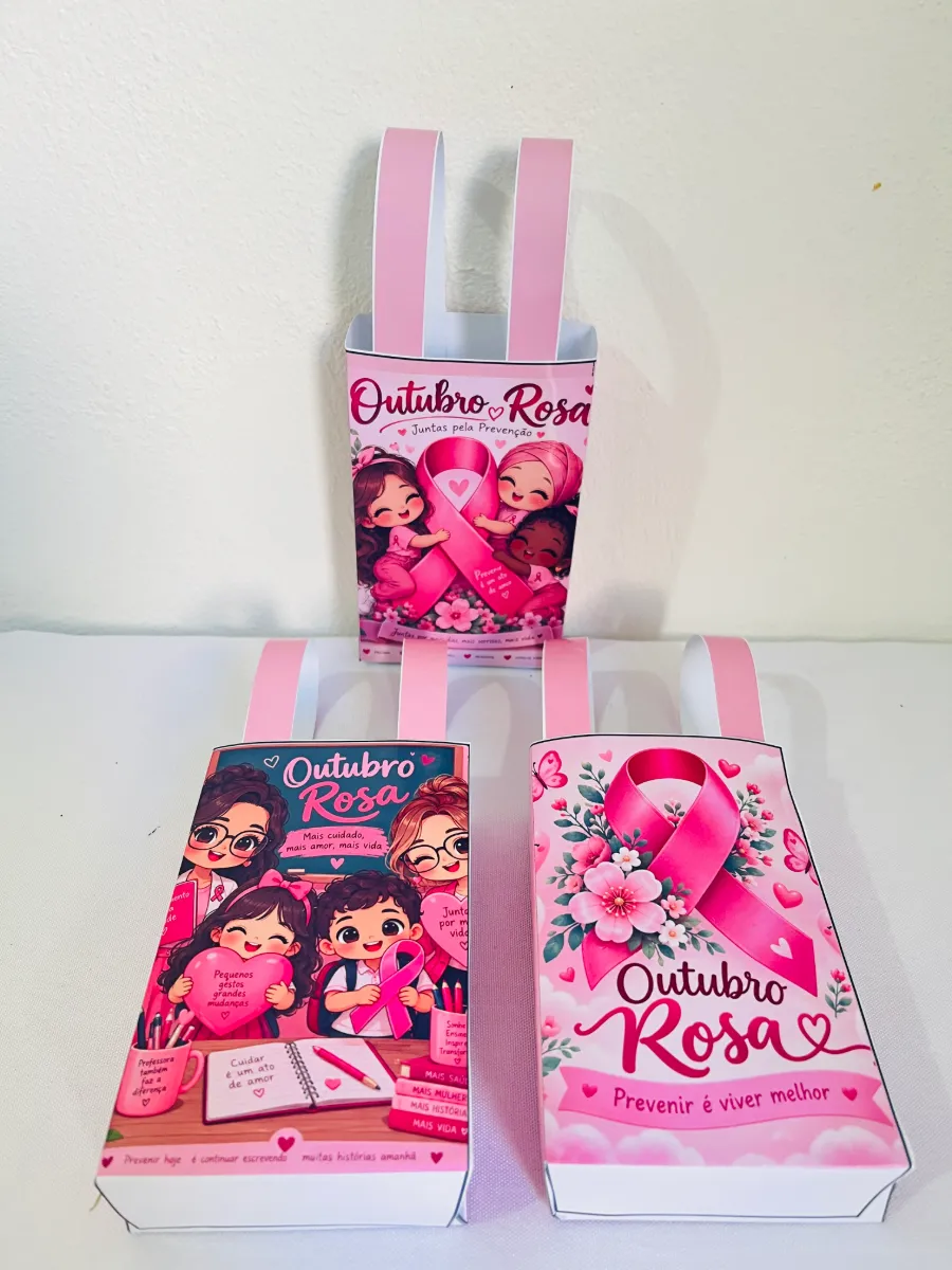 🎀 SACOLINHAS OUTUBRO ROSA — UM MIMO CHEIO DE CARINHO! 💗 — amostra 1: 🌸 Deixe o Outubro Rosa ainda mais especial com uma…