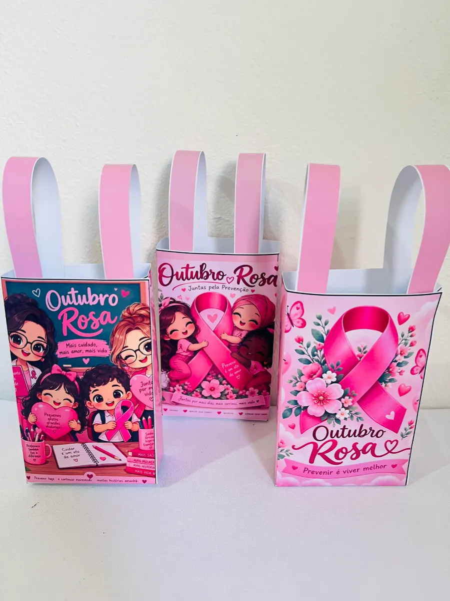 🎀 SACOLINHAS OUTUBRO ROSA — UM MIMO CHEIO DE CARINHO! 💗 — amostra 4: 🌸 Deixe o Outubro Rosa ainda mais especial com uma…