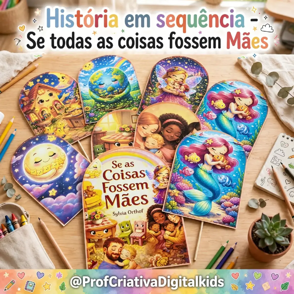 Se todas as coisas fossem Mães - História em Sequência — Português para Educação Infantil: ❤️Uma atividade emocionante que…