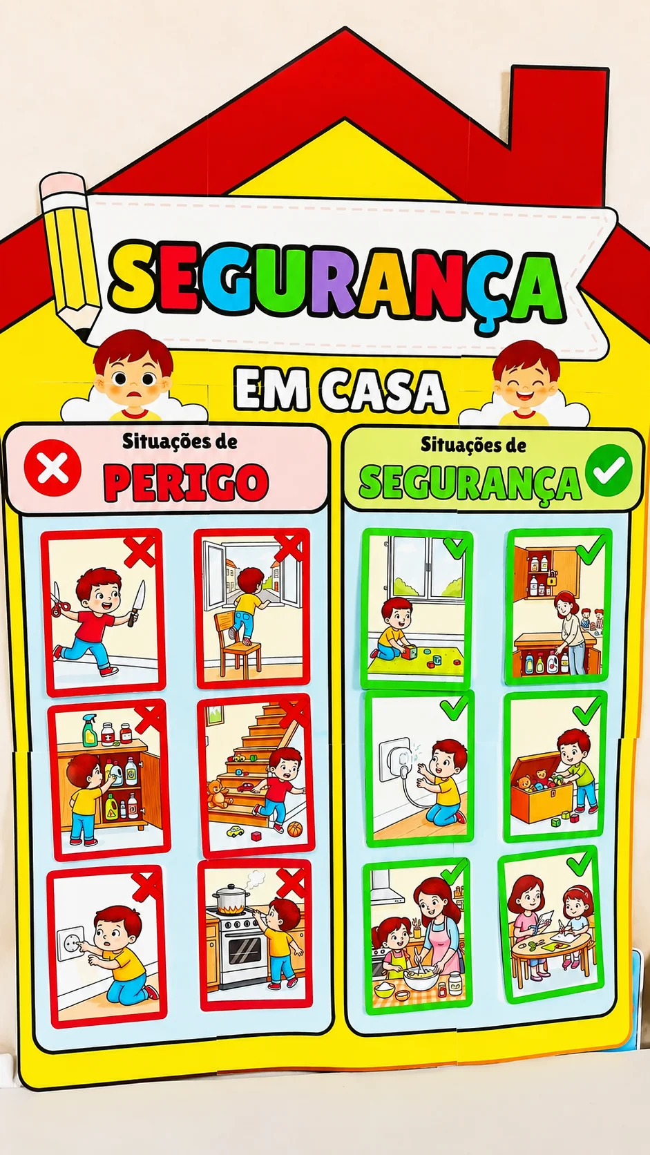 Segurança Doméstica - Situações de Perigo e Segurança — capa do material