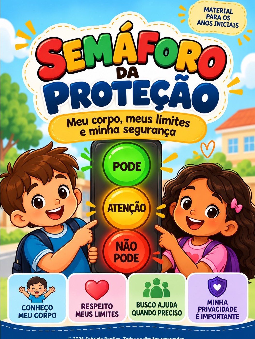 Semáforo da Proteção: Educação Sexual e Autoproteção Infantil — capa do material