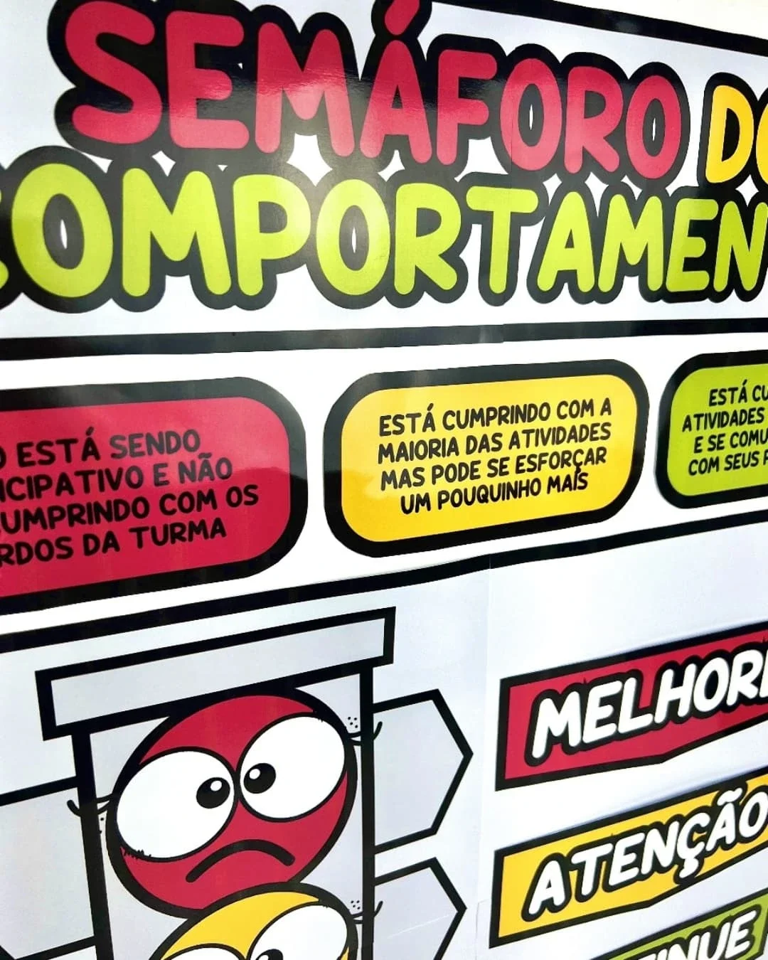 Semáforo do comportamento – PDF para Imprimir — amostra 6: Que tal tornar o acompanhamento do comportamento das crianças…