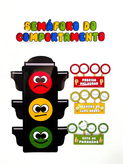 Semáforo do comportamento — capa do material
