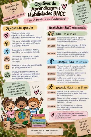Semana da Criança — 6 dias para brincar, criar e celebrar — amostra 2: A Apostila Semana da Criança reúne propostas de…
