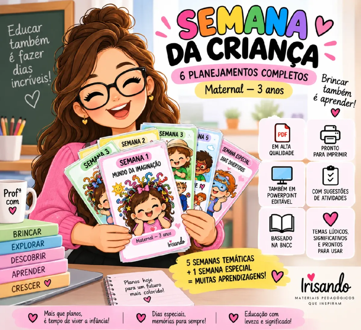 SEMANA DA CRIANÇA - 6 PLANEJAMENTOS COMPLETOS PARA O MATERNAL — Ciências para Educação Infantil: 6 planejamentos para a…