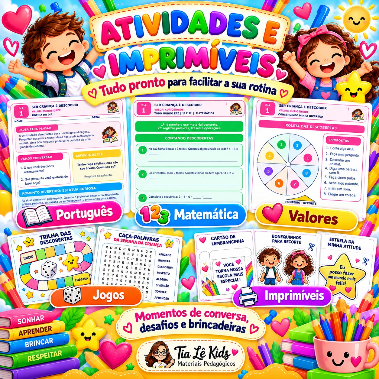 Semana da Criança – Rotina Inteligente 1º ao 5º Ano — amostra 2: O que você recebe