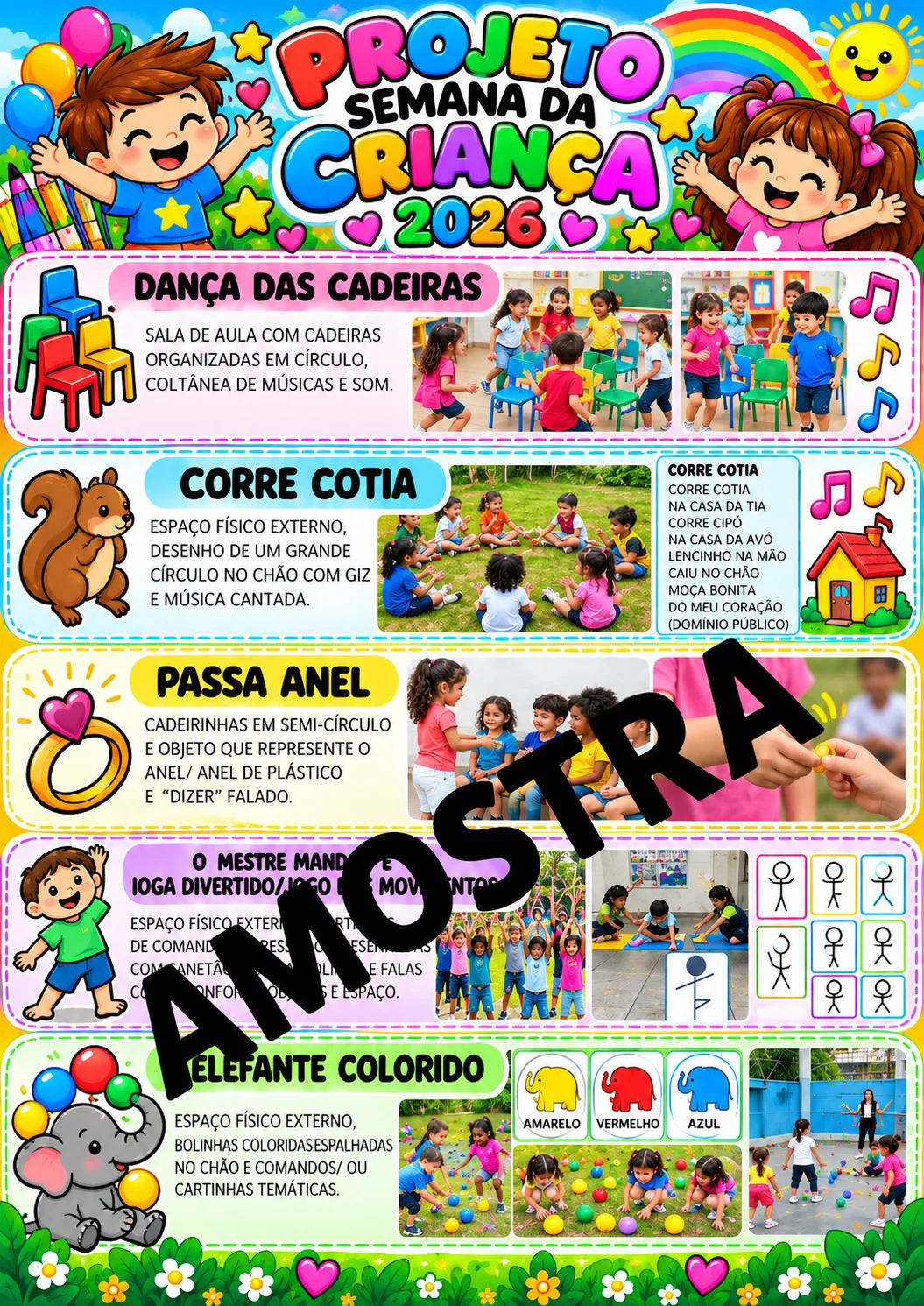 SEMANA DO DIA DAS CRIANÇAS – MATERIAL PEDAGÓGICO — amostra 1: Prepare sua turma para uma Semana da Criança super especial ,…