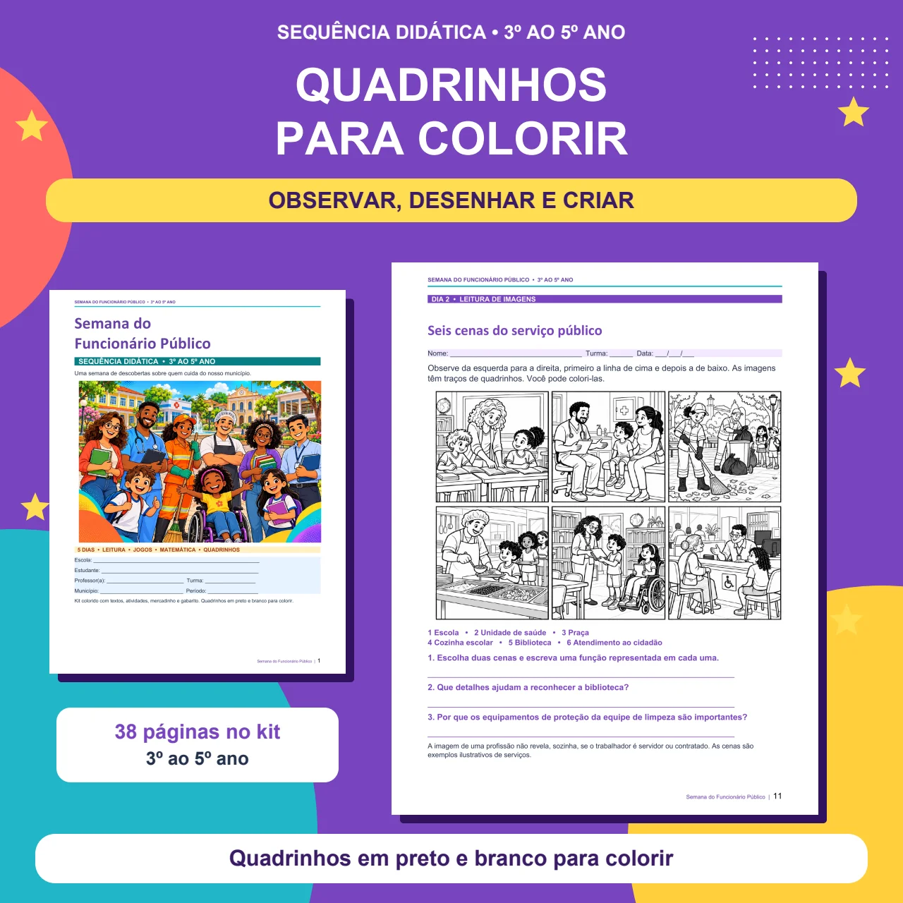 Semana do Funcionário Público | Sequência Didática | 3º ao 5º Ano — amostra 5: A Semana do Funcionário Público reúne…