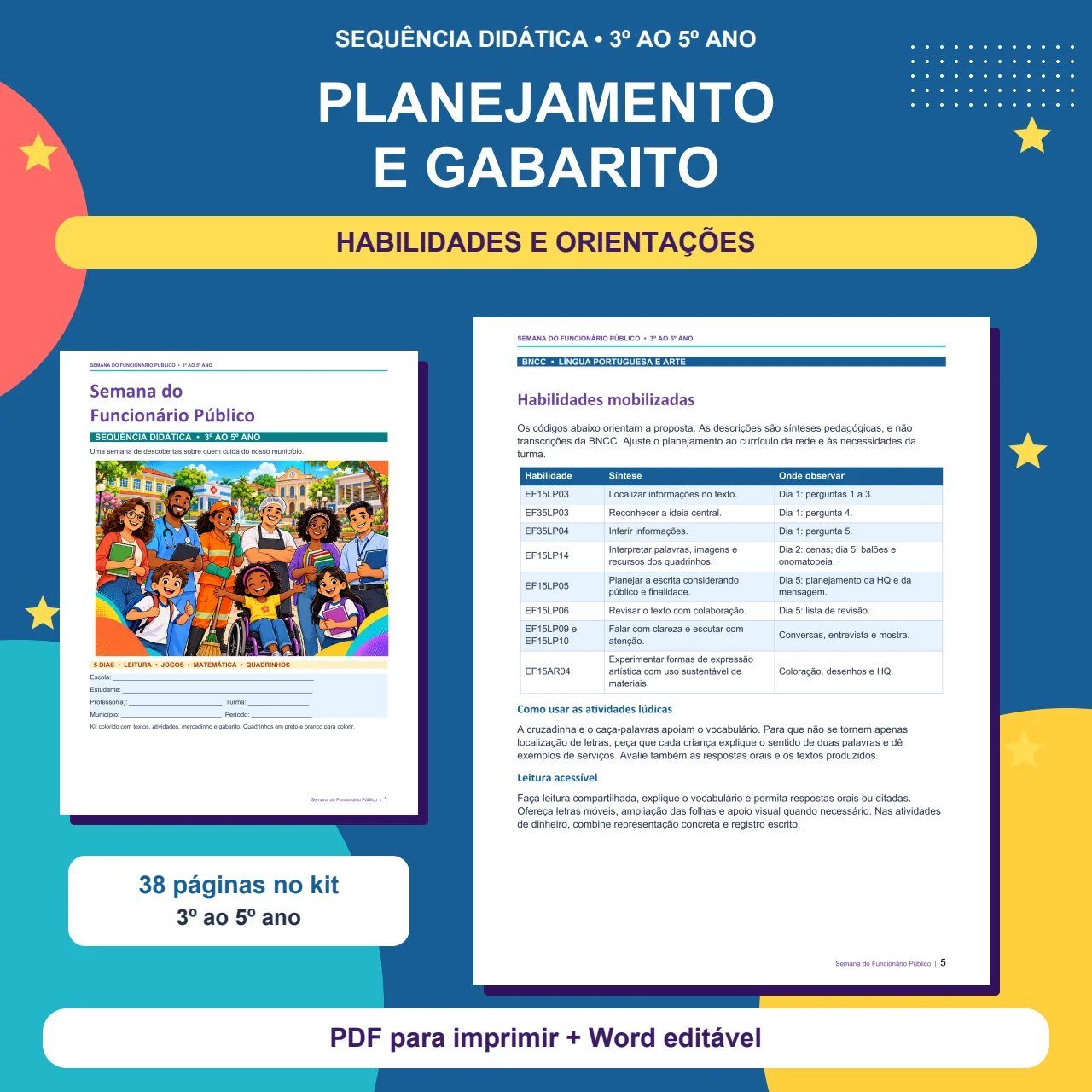 Semana do Funcionário Público | Sequência Didática | 3º ao 5º Ano — amostra 6: A Semana do Funcionário Público reúne…