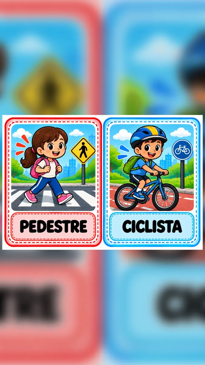 Semana do Trânsito GRATUITO – Kit Trânsito com Painel + 20 Cards — amostra 5: Recurso gratuito para a Semana do Trânsito