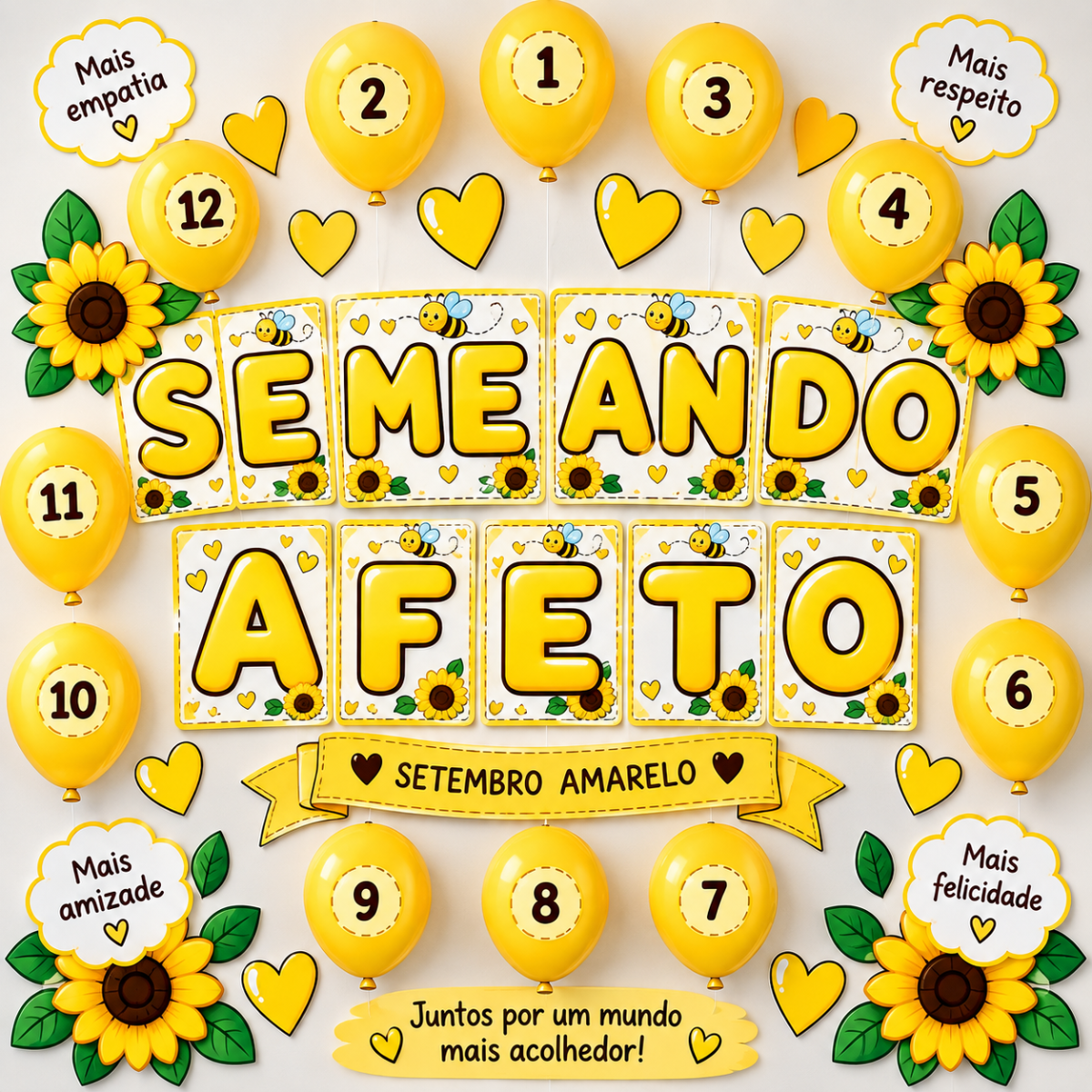 Semeando Afeto – Dinâmica do Setembro Amarelo | Atividade de Empatia e Acolhimento — amostra 1: Semeando Afeto – Dinâmica…
