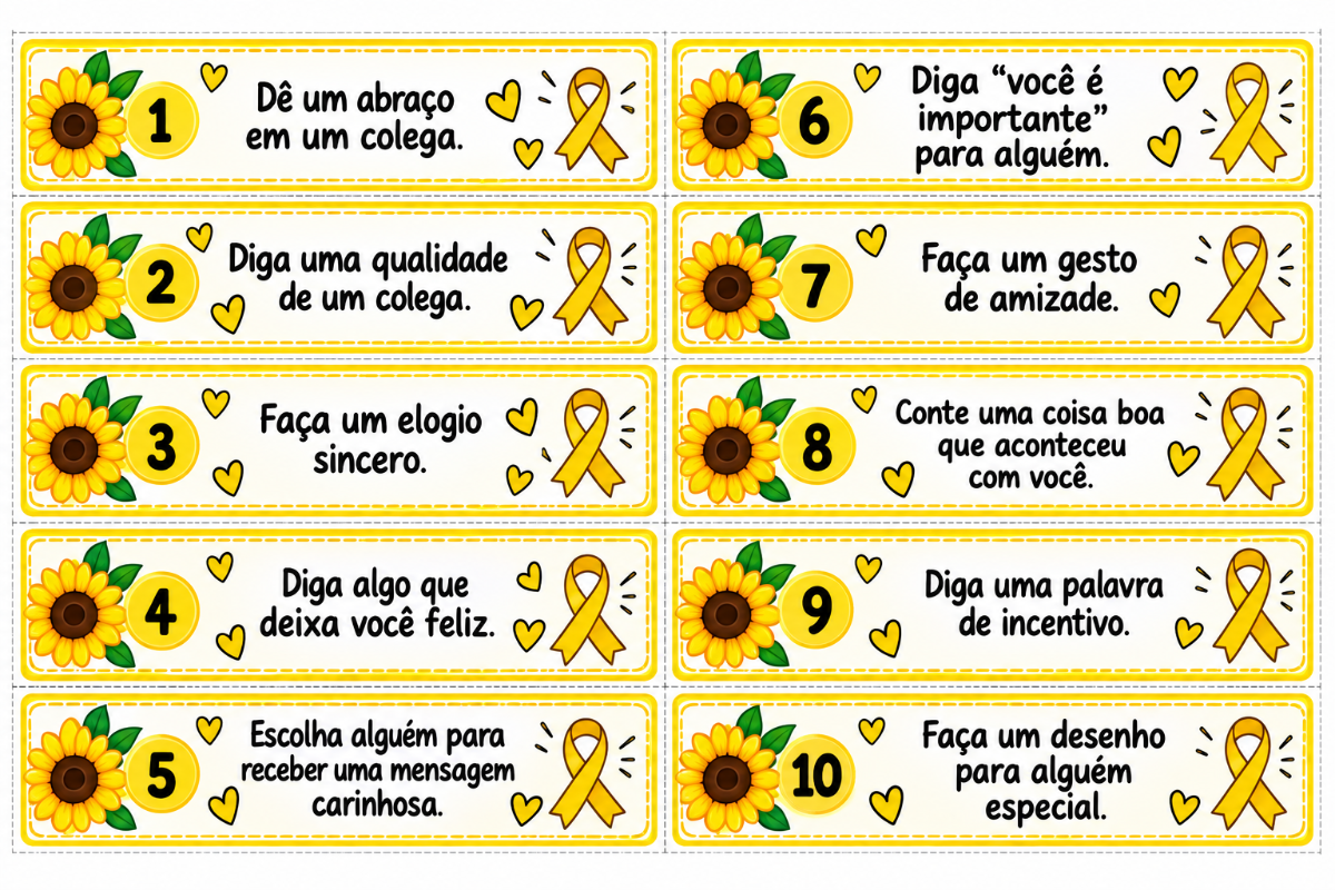 Semeando Afeto – Dinâmica do Setembro Amarelo | Atividade de Empatia e Acolhimento — amostra 2: Semeando Afeto – Dinâmica…