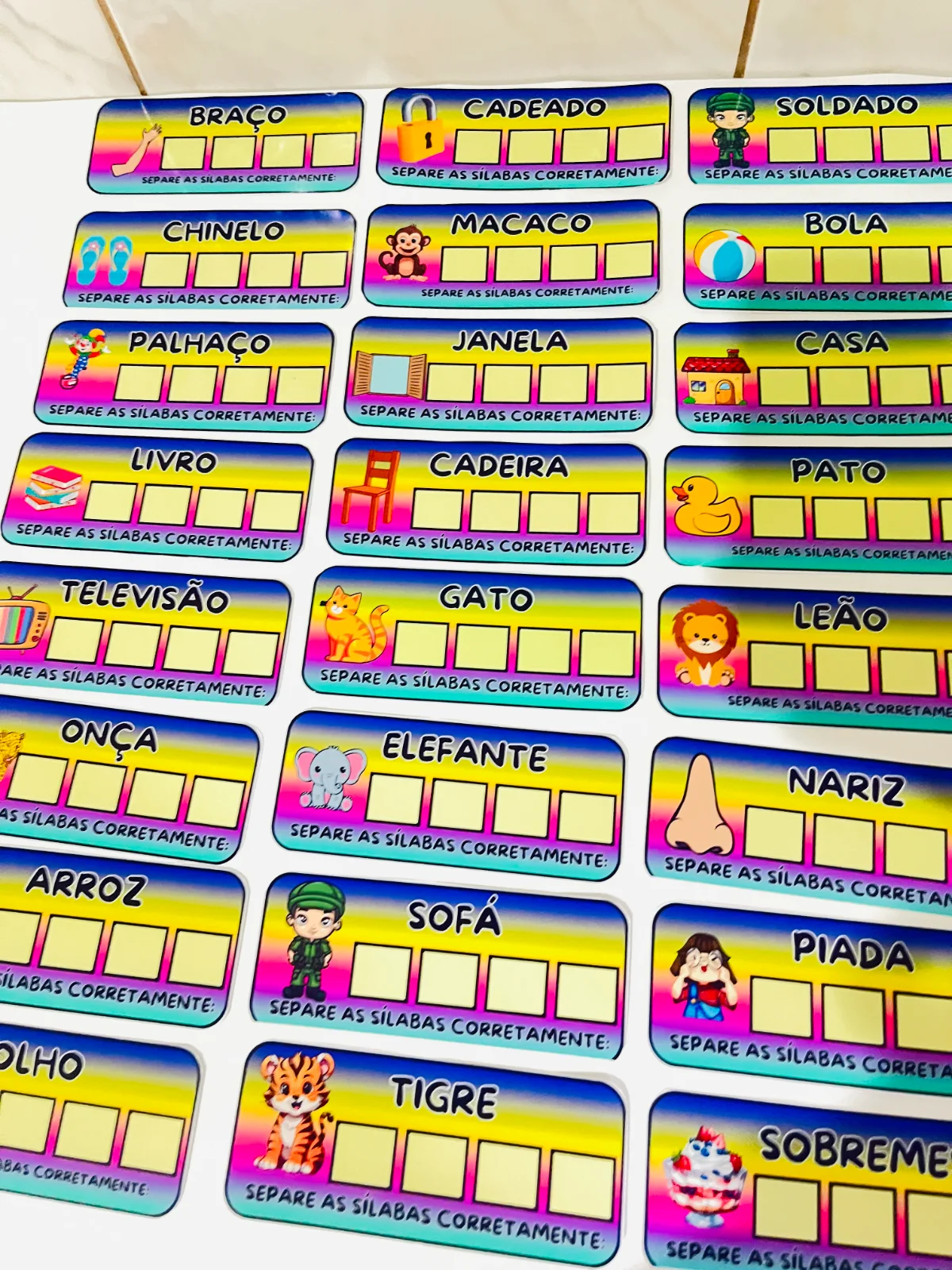 Separação Silábica –| 2º ao 5º Ano – Língua Portuguesa — Português para 5º ano: Separação Silábica para aprender a dividir…