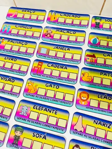 Separe as Sílabas: Atividades de Alfabetização para Imprimir Infantil — capa do material