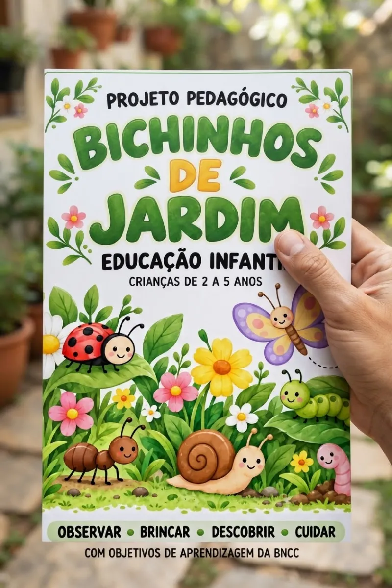 Sequência Bichinhos do Jardim para Crianças de 2 a 5 Anos — Atividades para Educação Infantil: Projeto investigativo com…