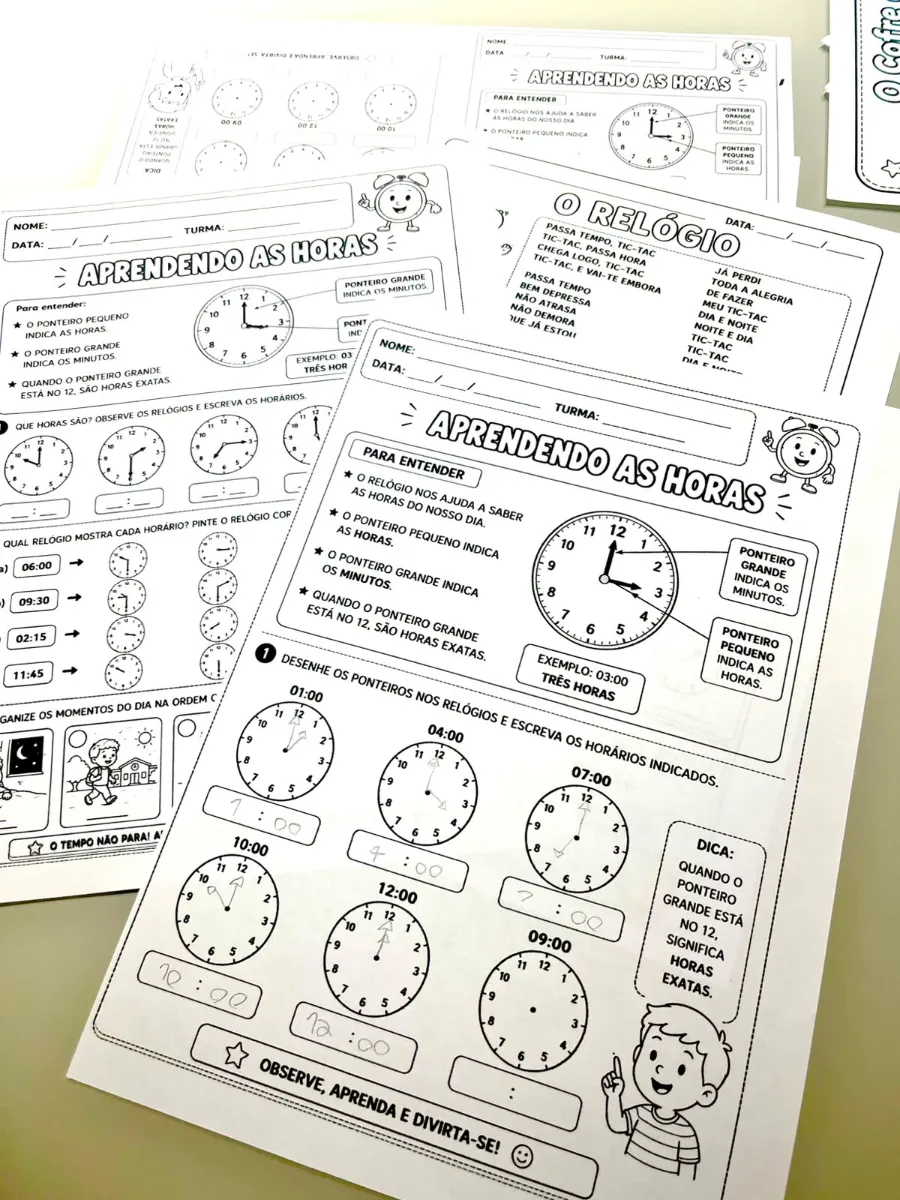 Sequência de Atividades: Hora Certa - Matemática. — amostra 4: Seus alunos ainda confundem as horas no relatório