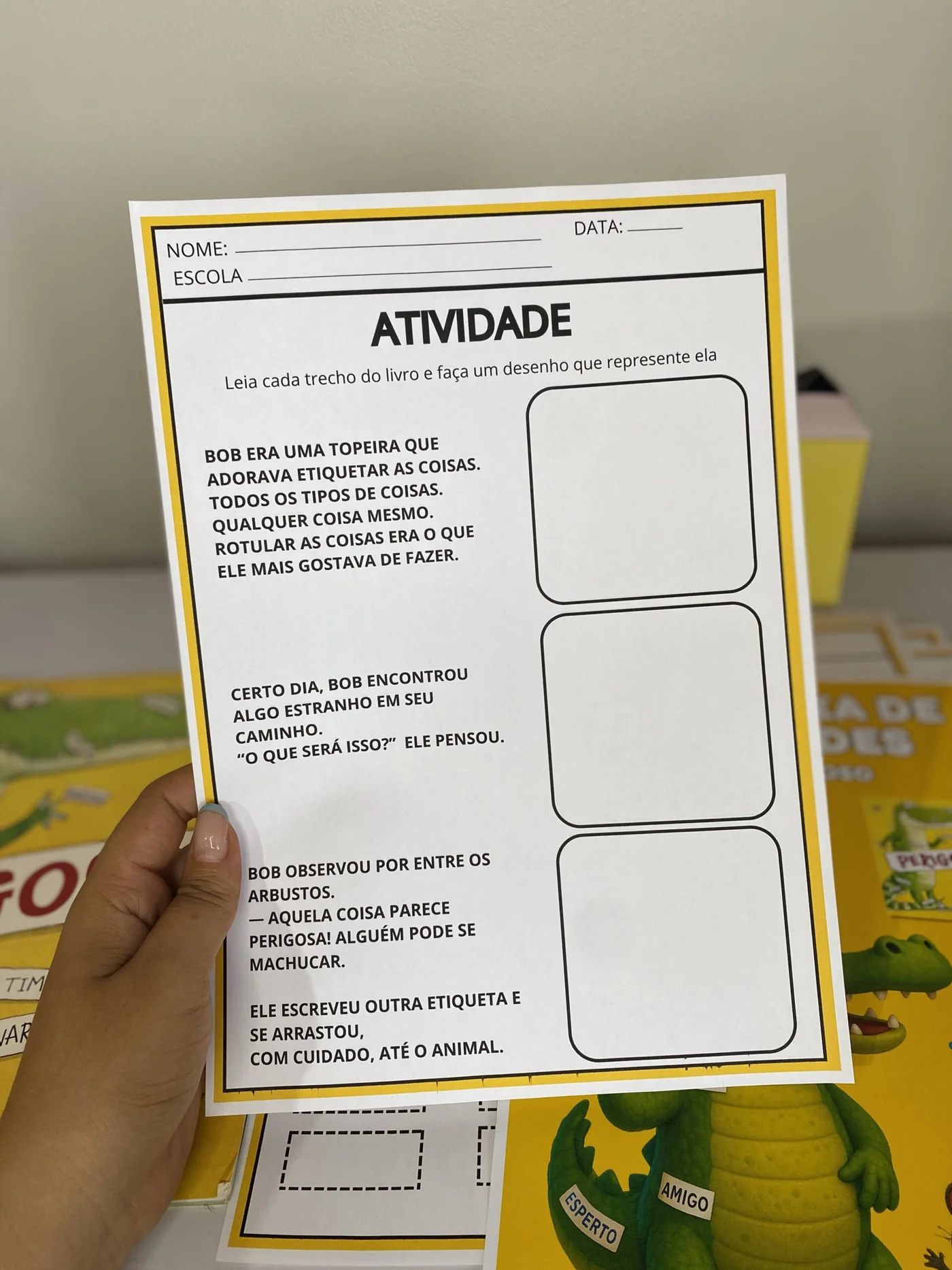 Sequência de atividades Livro perigoso — amostra 1: Professora, você conhece o livro Perigoso