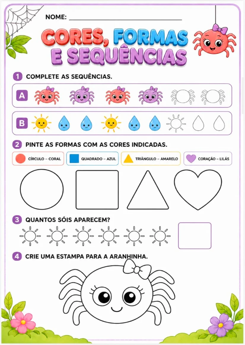 Sequência Didática — A Dona Aranha — amostra 3: Uma sequência didática lúdica e cuidadosamente elaborada para trabalhar a… Sequência Didática — A Dona Aranha — amostra 3: Uma sequência didática lúdica e cuidadosamente elaborada para trabalhar a…