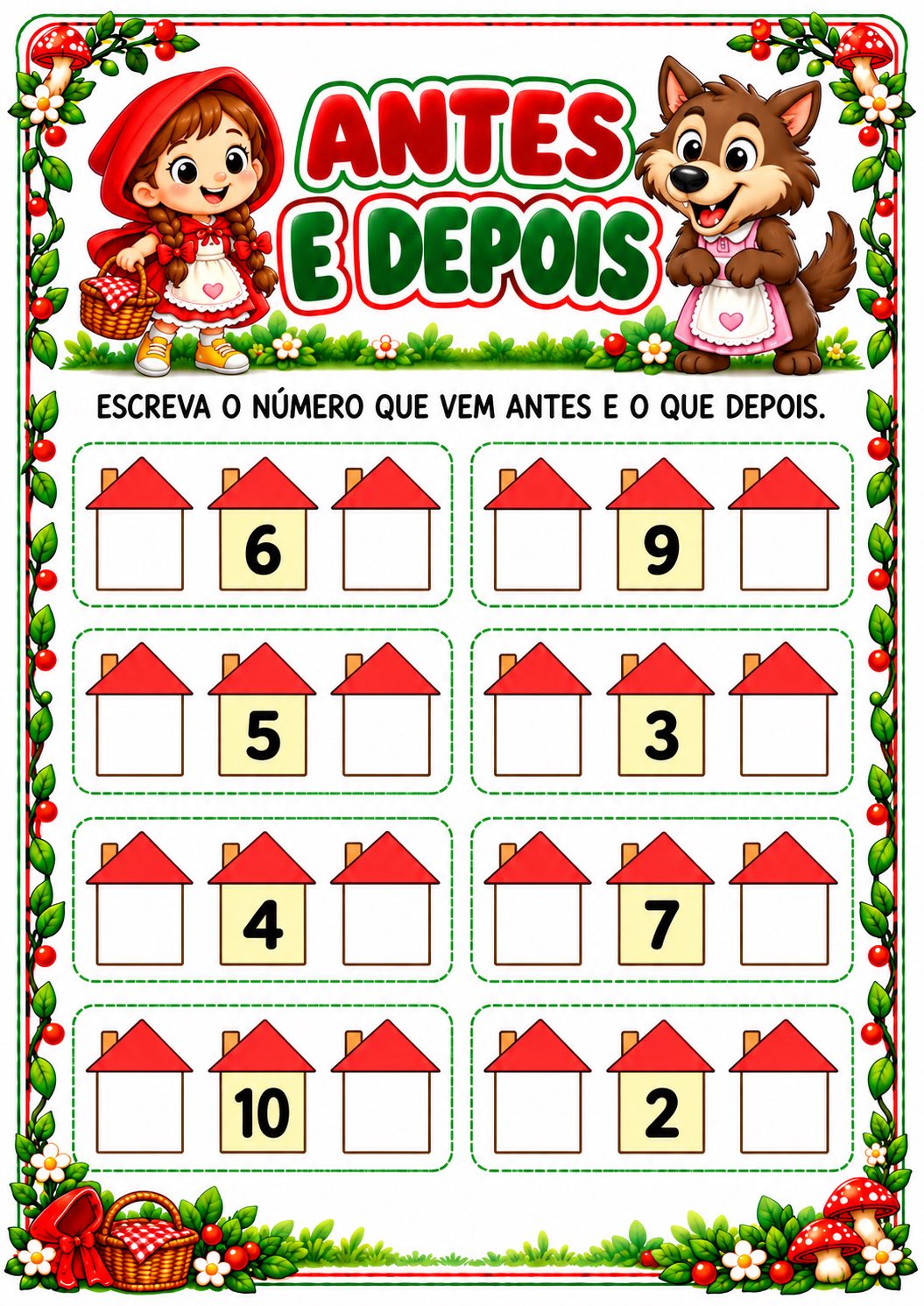 Sequência Didática Chapeuzinho Vermelho | Luva, Atividades e Painel — amostra 3: Reúne história para contar com luva,…