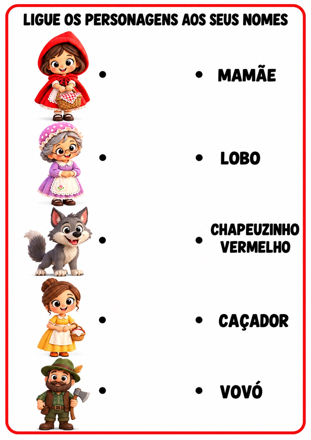 Sequência Didática Chapeuzinho Vermelho | Luva, Atividades e Painel — amostra 4: Reúne história para contar com luva,…