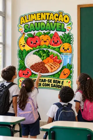 Sequência Didática de Educação Alimentar — amostra 5: Roteiro interdisciplinar com atividades, investigação e painel para…