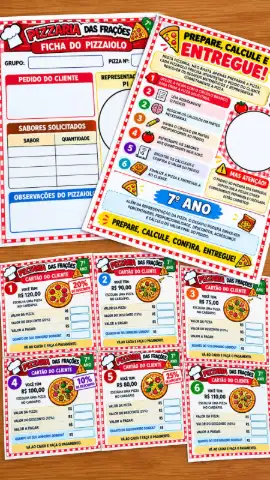 Sequência Didática de Frações do 4º ao 7º Ano — amostra 6: Quatro percursos práticos com jogos, cardápios e desafios para… Sequência Didática de Frações do 4º ao 7º Ano — amostra 6: Quatro percursos práticos com jogos, cardápios e desafios para…
