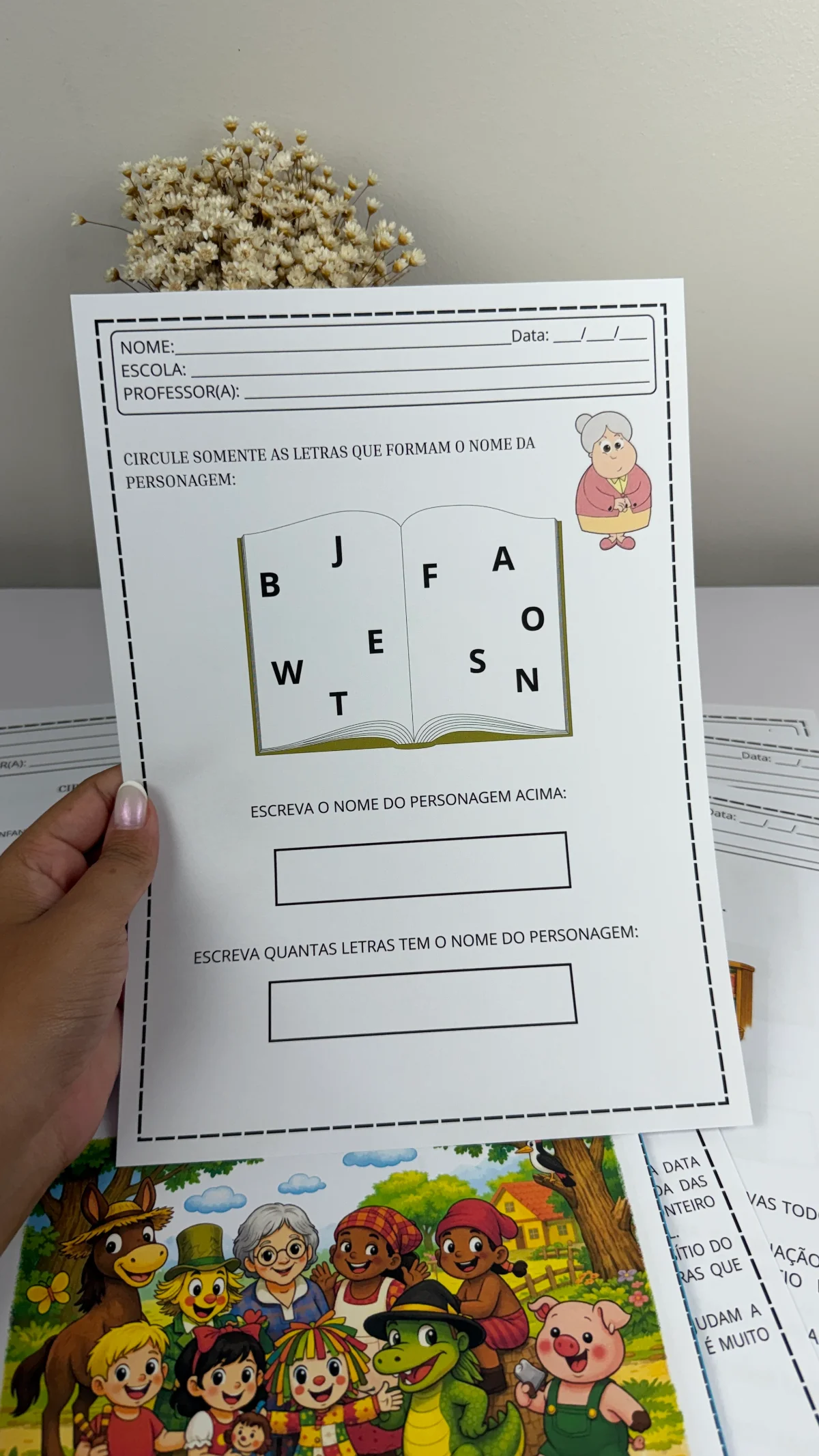 Sequência Didática Dia do Livro – Atividades 1º e 2º Ano (Alfabetização e Leitura) — amostra 3: Material completo e pronto…
