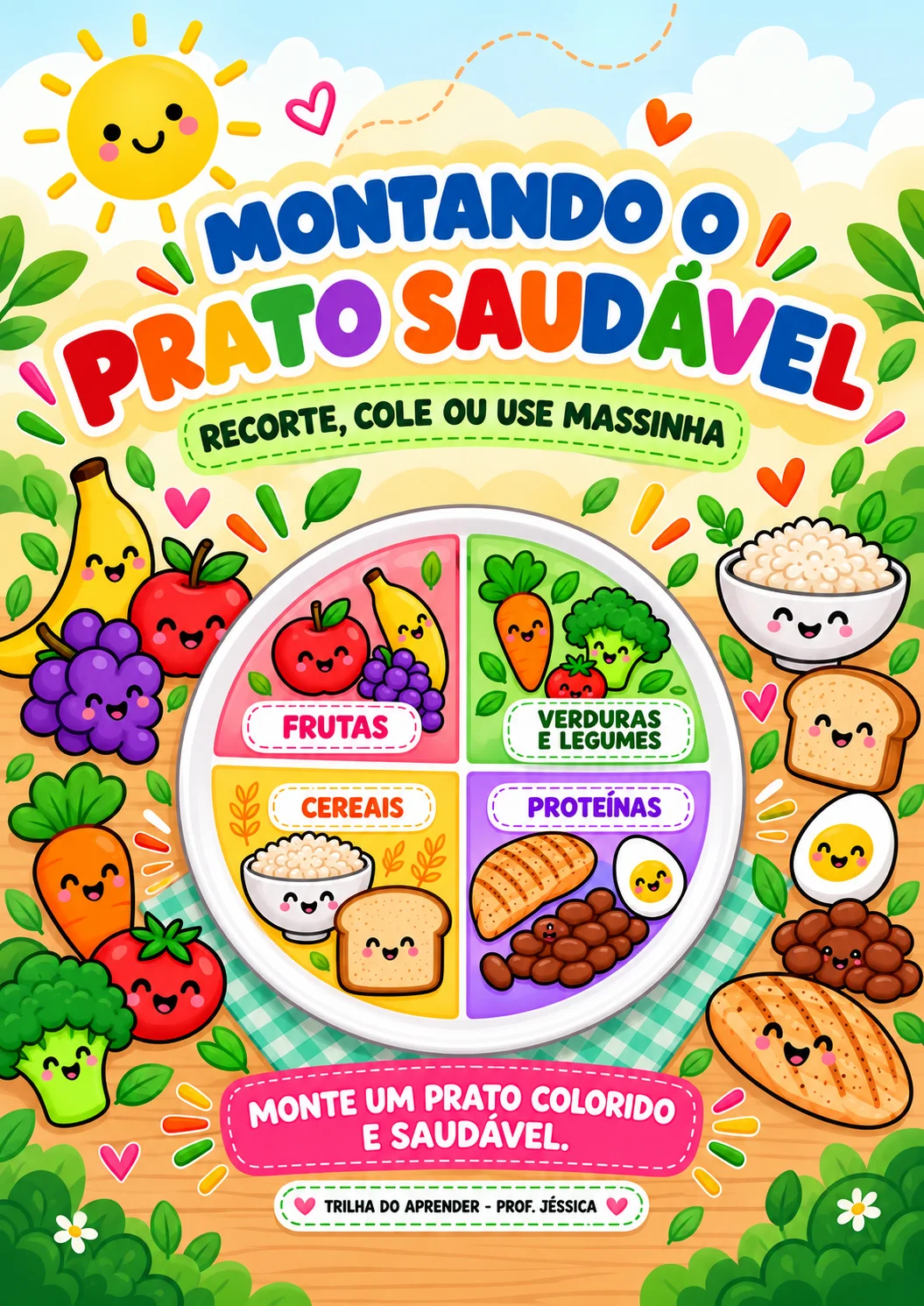 Sequência Didática – Dia Mundial da Alimentação | 16 de Outubro — amostra 3: Sequência didática com 28 páginas, versões…