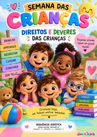 Sequência Didática Direitos e Deveres das Crianças – Educação Infantil — capa do material