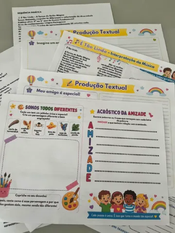 Sequência Didática: É Tão Lindo — Amizade e Diversidade! 🎶 — amostra 4: Sua aula sobre amizade PRONTA