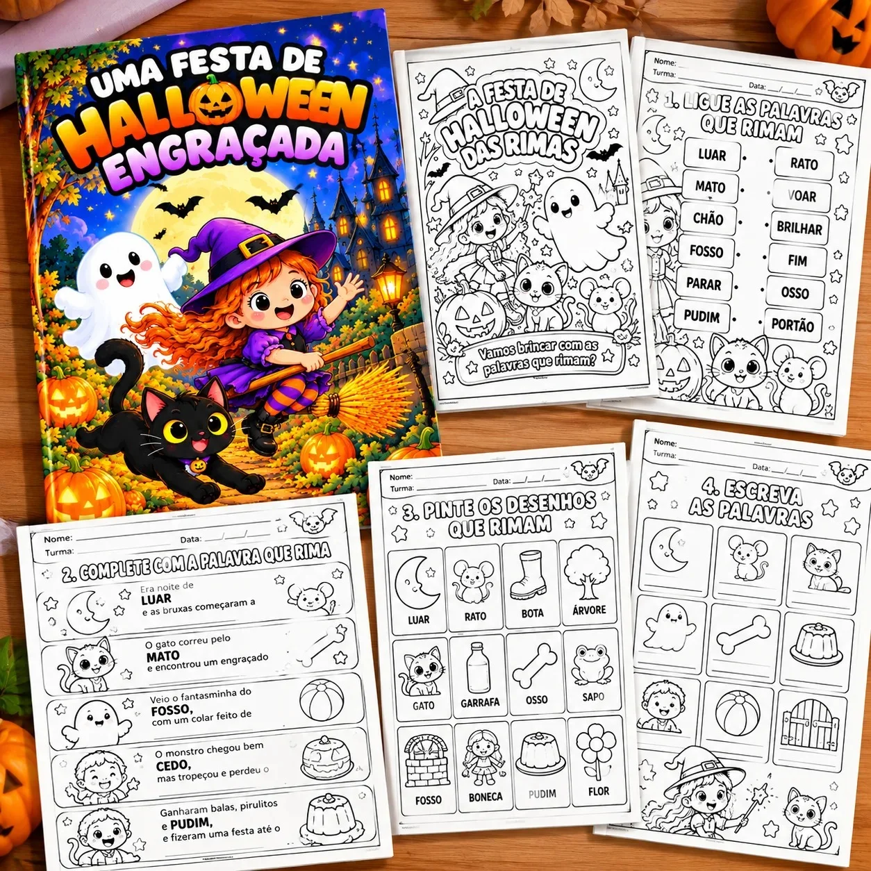 Sequência Didática Halloween-História e Atividades para Alfabetização — capa do material