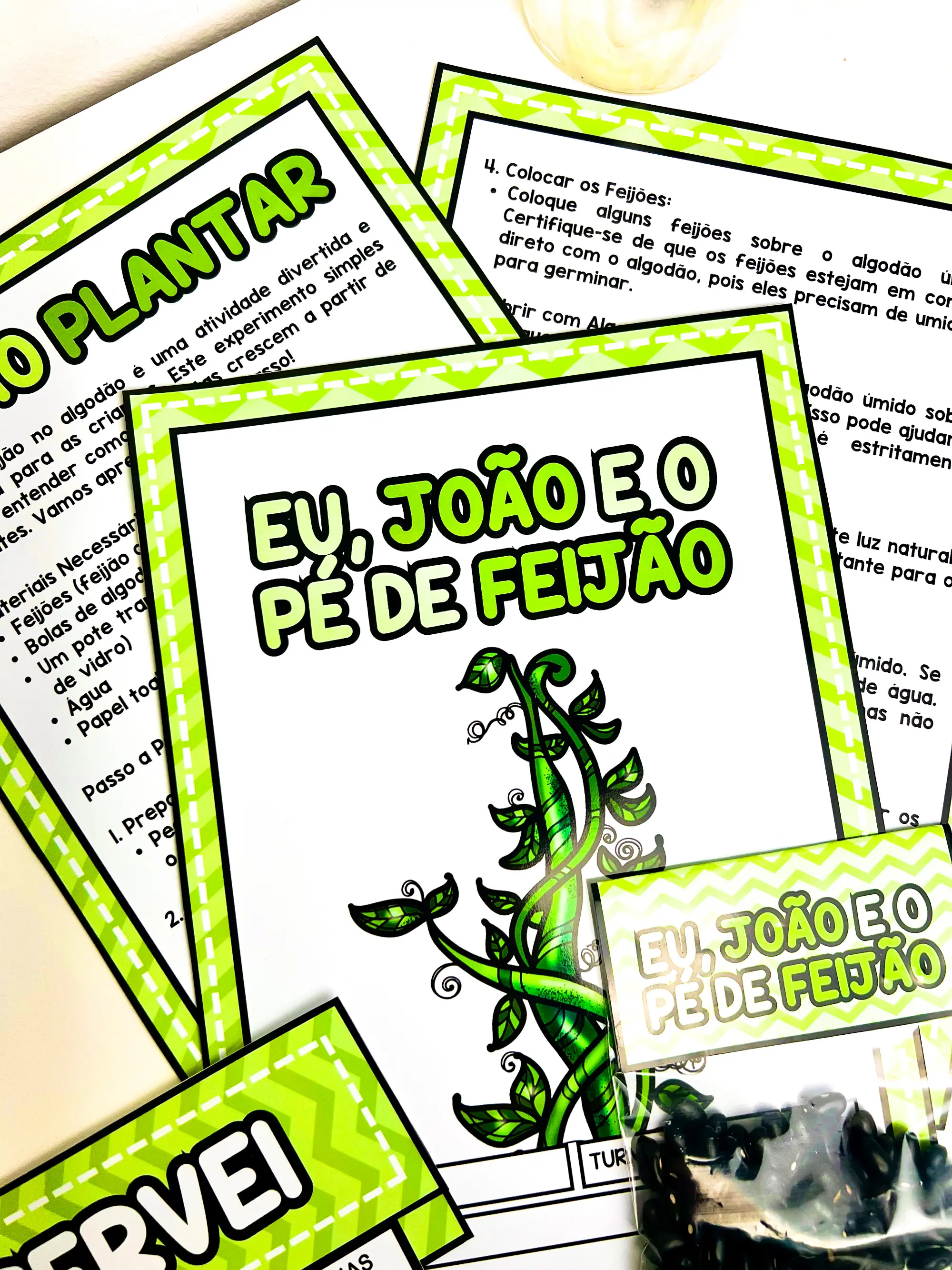 Sequência Didática João e o Pé de Feijão com Germinação — amostra 1: Sequência didática do conto infantil João e o Pé de…