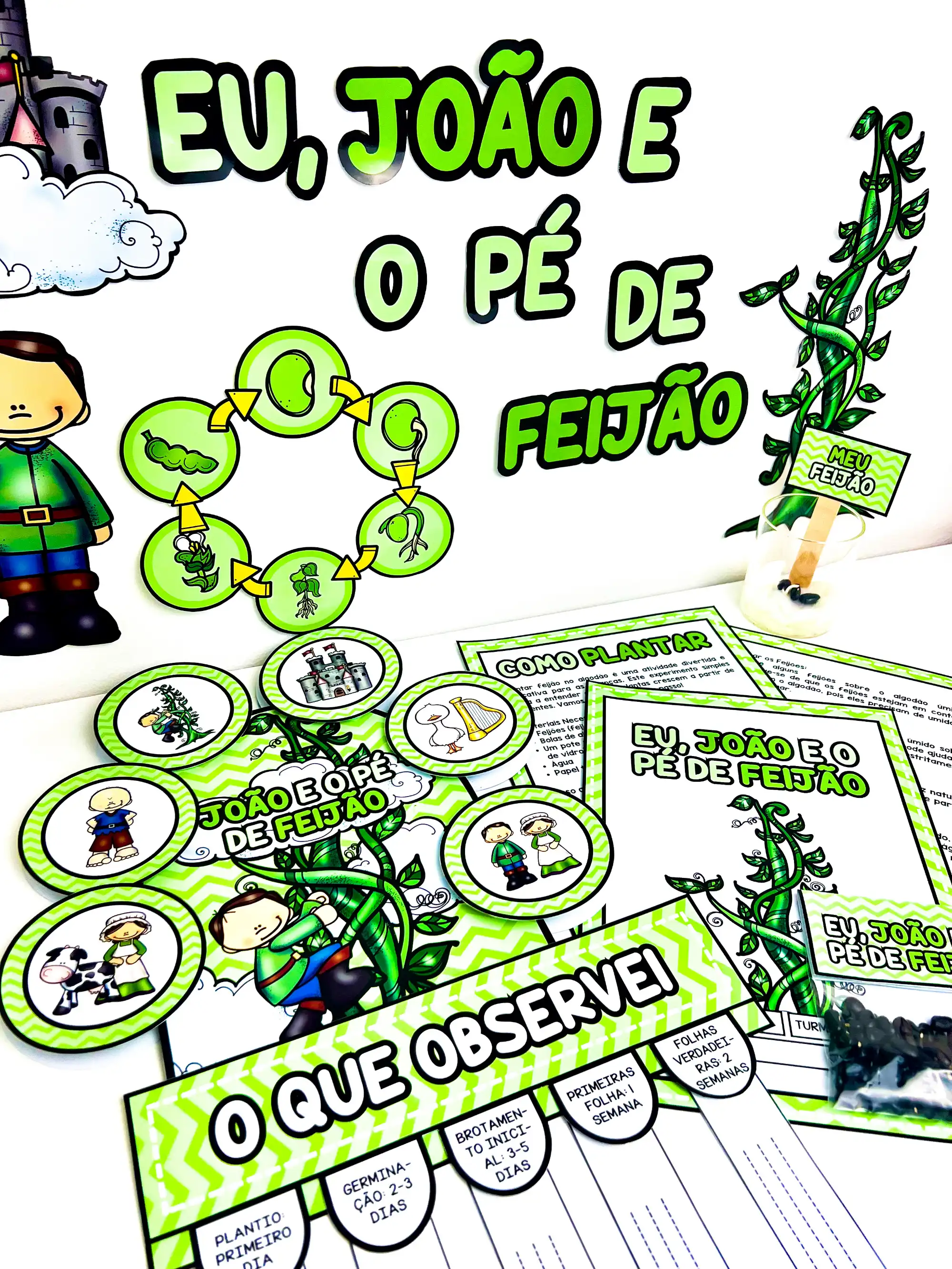 Sequência Didática João e o Pé de Feijão com Germinação — capa do material