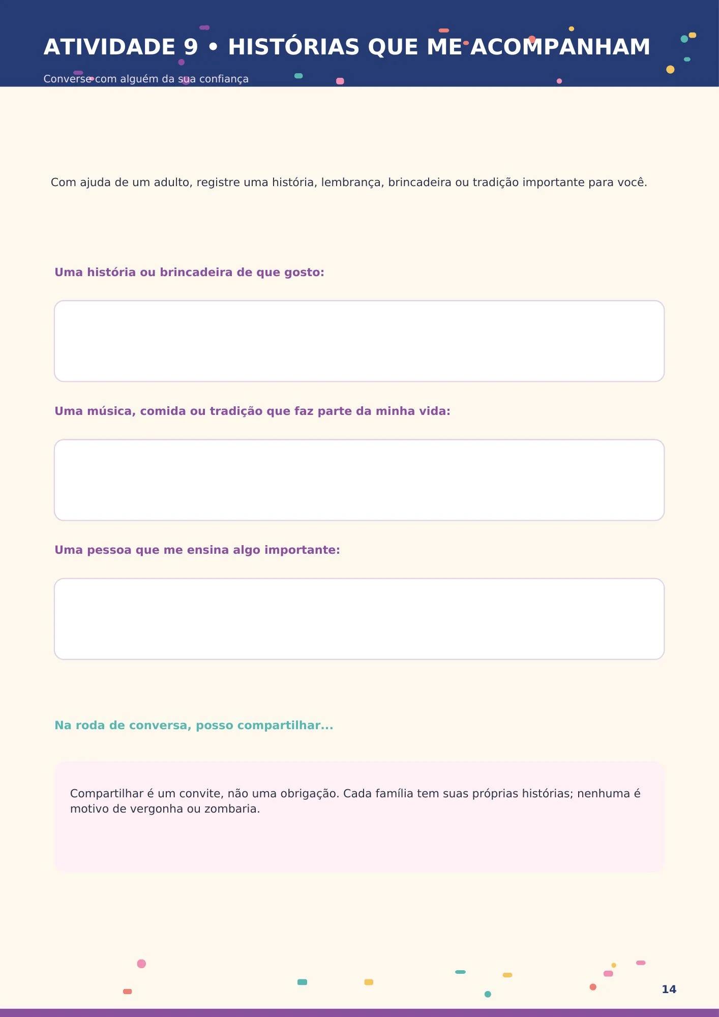 Sequência didática - Menina bonita do laço de fita — amostra 3: Recomendações de Impressão