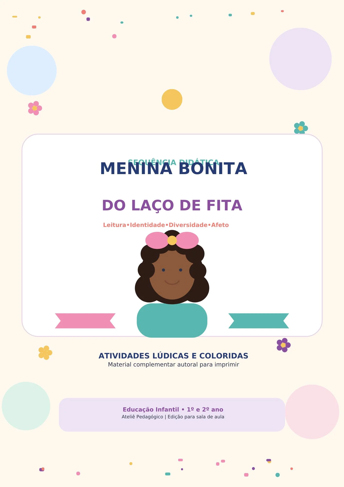Sequência didática - Menina bonita do laço de fita — capa do material