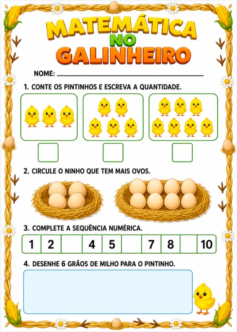 Sequência Didática — Meu Pintinho Amarelinho — amostra 4: Um material completo para explorar a música de forma lúdica,…