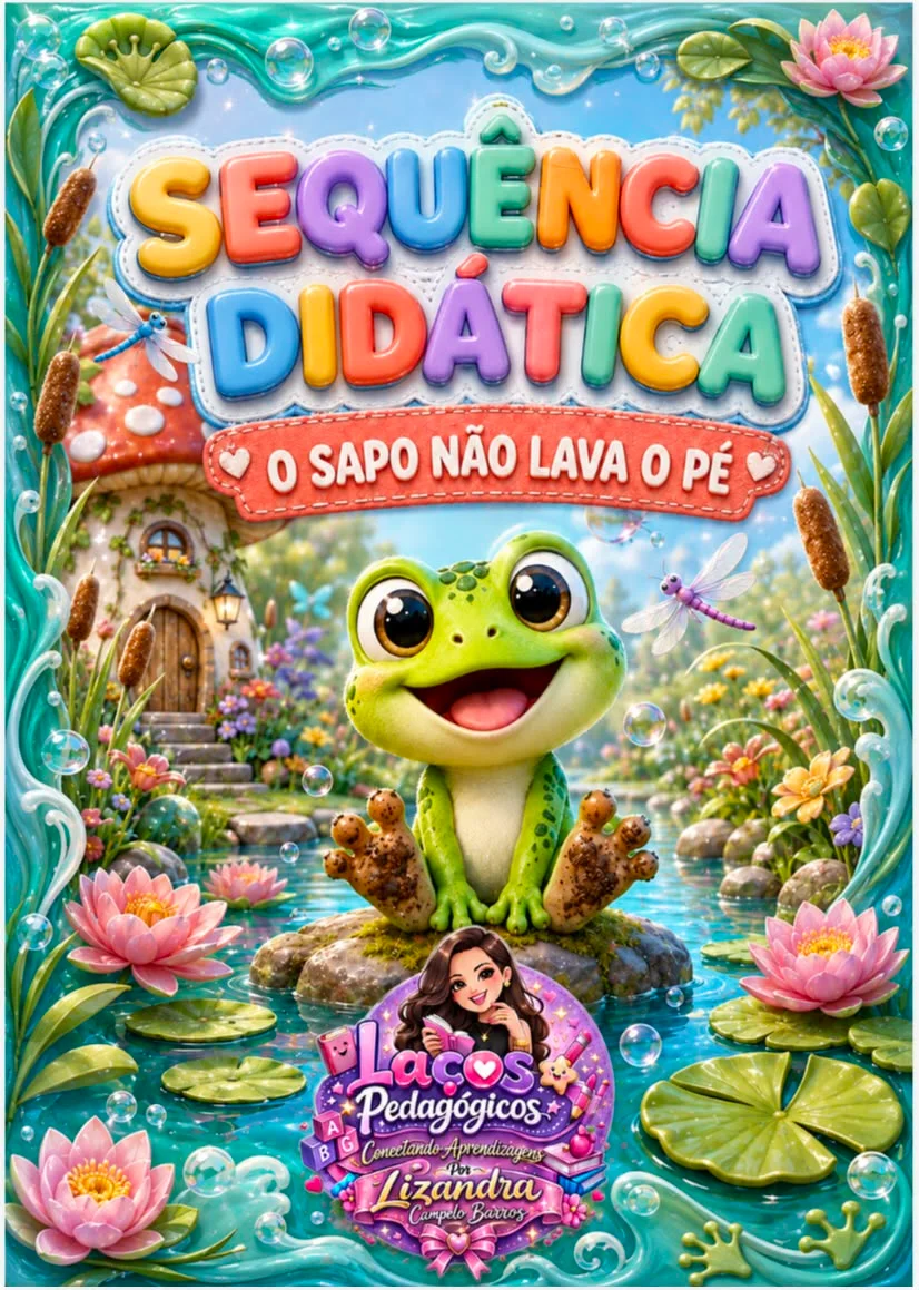 Sequência Didática — O Sapo Não Lava o Pé — amostra 1: A sequência didática “O Sapo Não Lava o Pé” transforma uma cantiga…