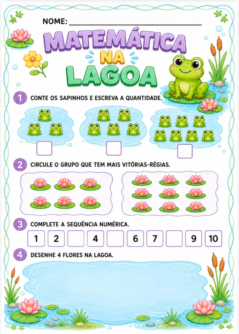 Sequência Didática — O Sapo Não Lava o Pé — amostra 4: A sequência didática “O Sapo Não Lava o Pé” transforma uma cantiga…