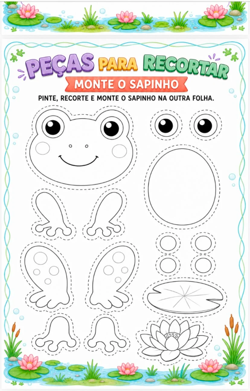 Sequência Didática — O Sapo Não Lava o Pé — amostra 6: A sequência didática “O Sapo Não Lava o Pé” transforma uma cantiga…