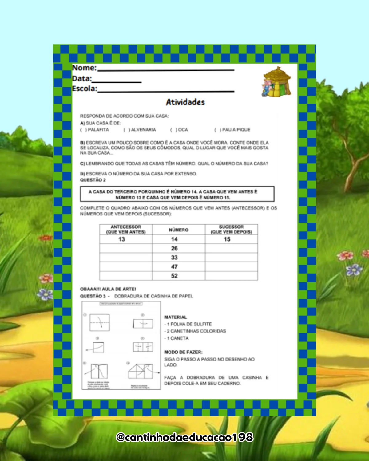 Sequência didática – os três porquinhos – PDF para Imprimir — amostra 4: Uma sequência didática encantadora para trabalhar…