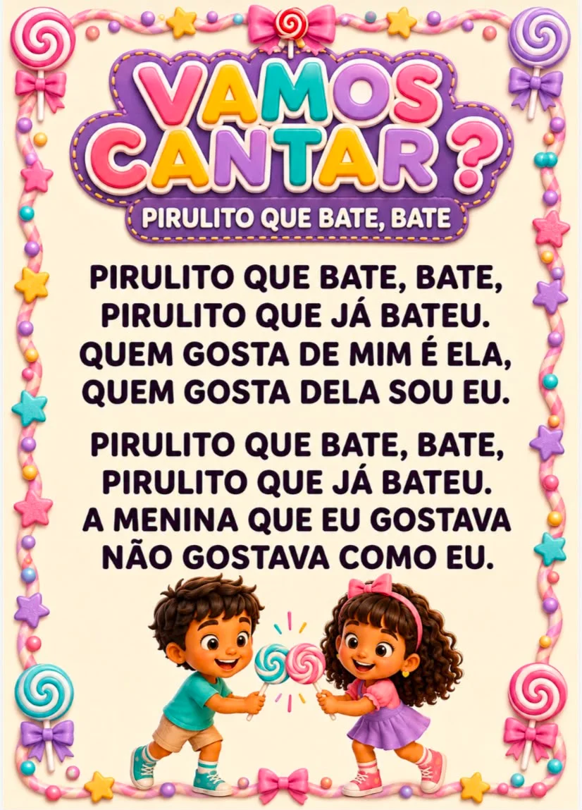 Sequência didática “Pirulito que Bate, Bate” — amostra 2: A sequência didática “Pirulito que Bate, Bate” chegou para…