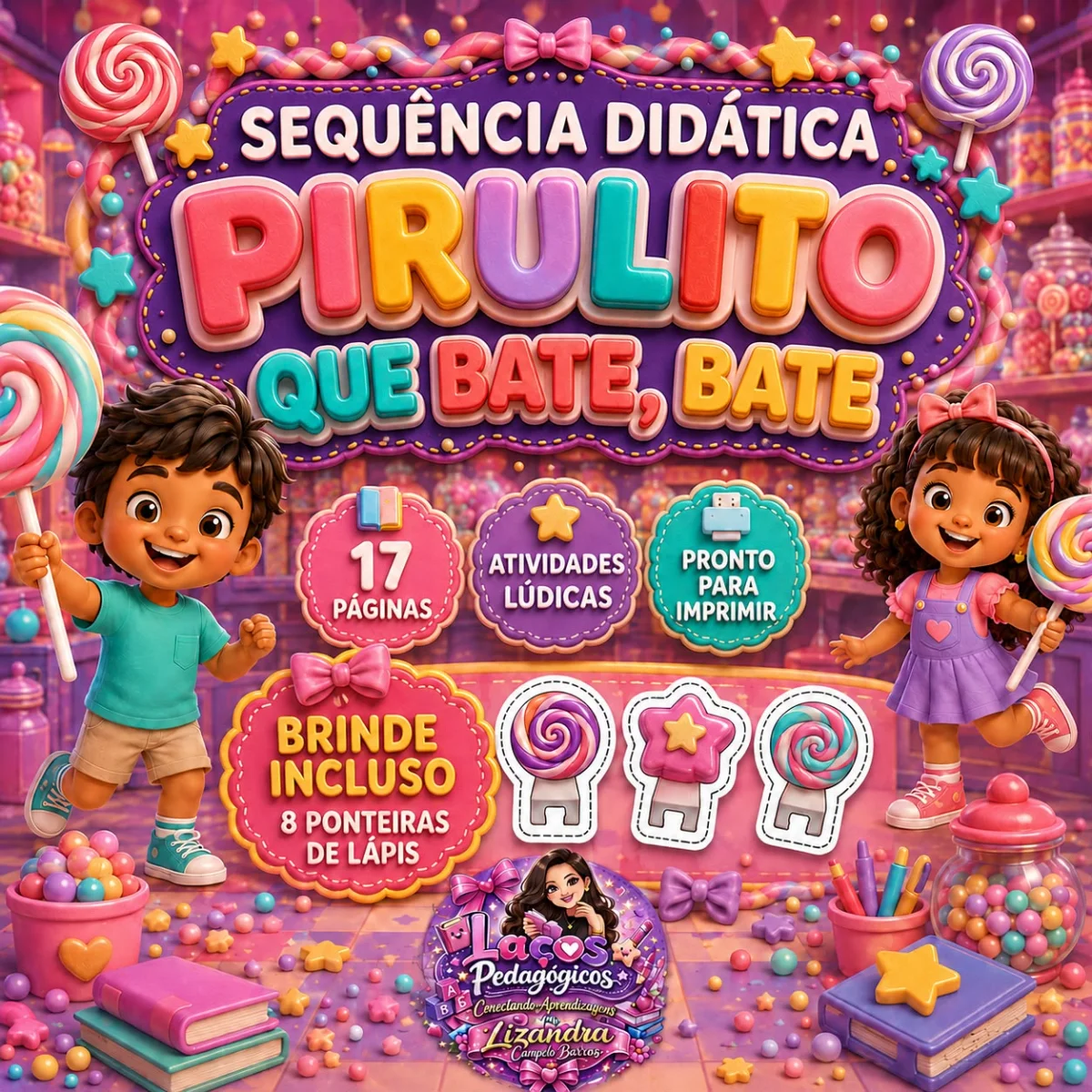 Sequência didática “Pirulito que Bate, Bate” — capa do material