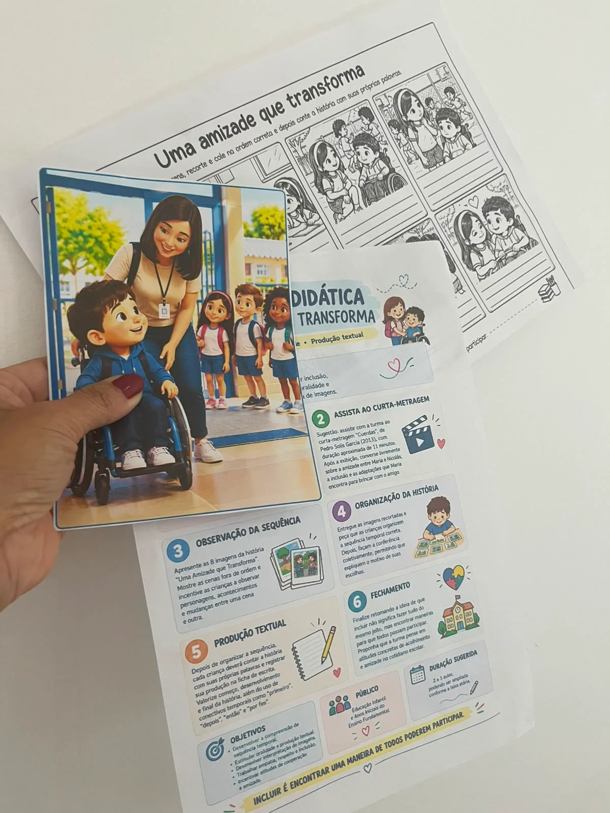 SEQUÊNCIA DIDÁTICA: UMA AMIZADE QUE TRANSFORMA — capa do material