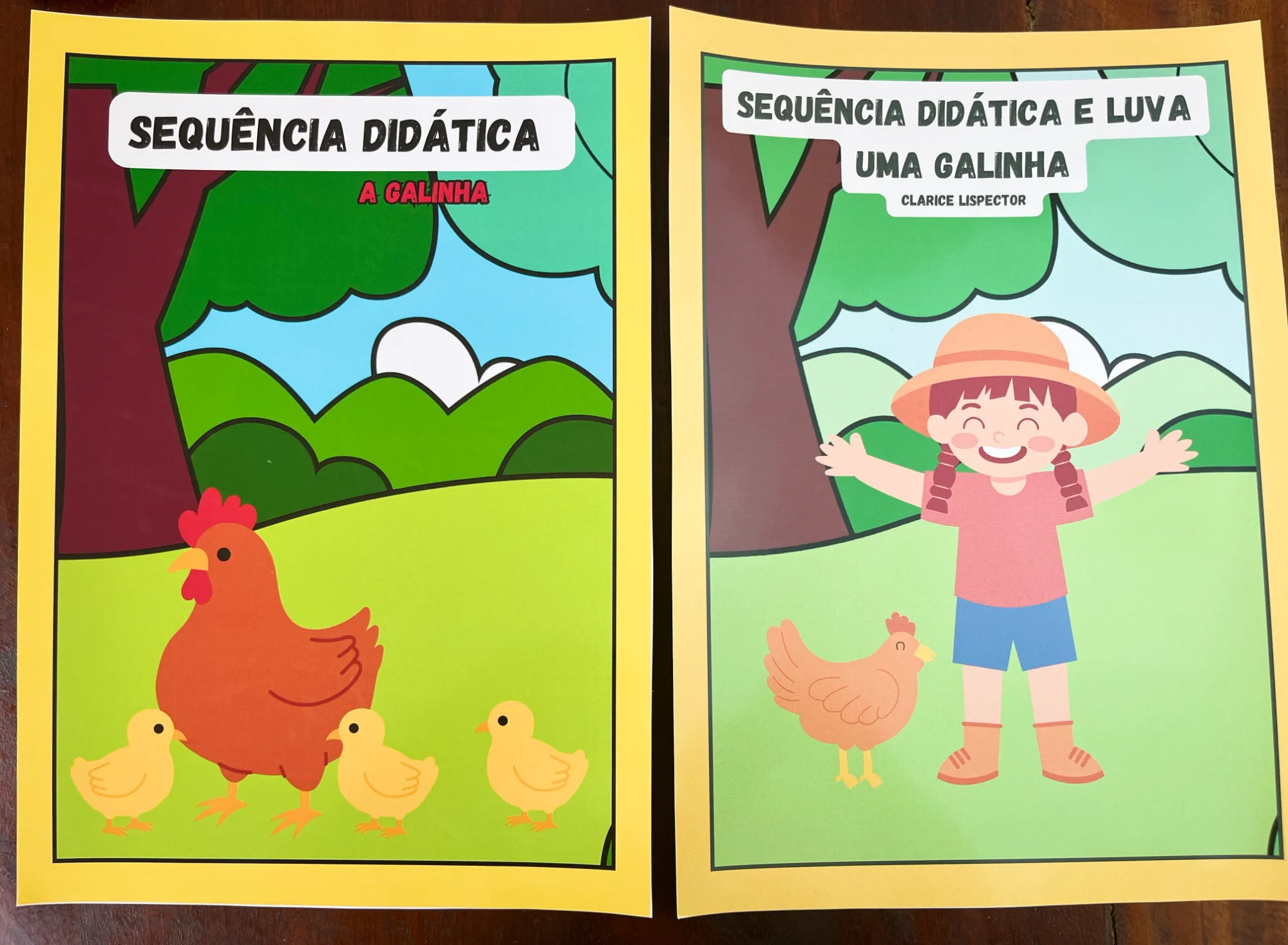 Sequência Didática Uma Galinha – Atividades e Luva — amostra 4: Sequência didática com 12 páginas, atividades de…