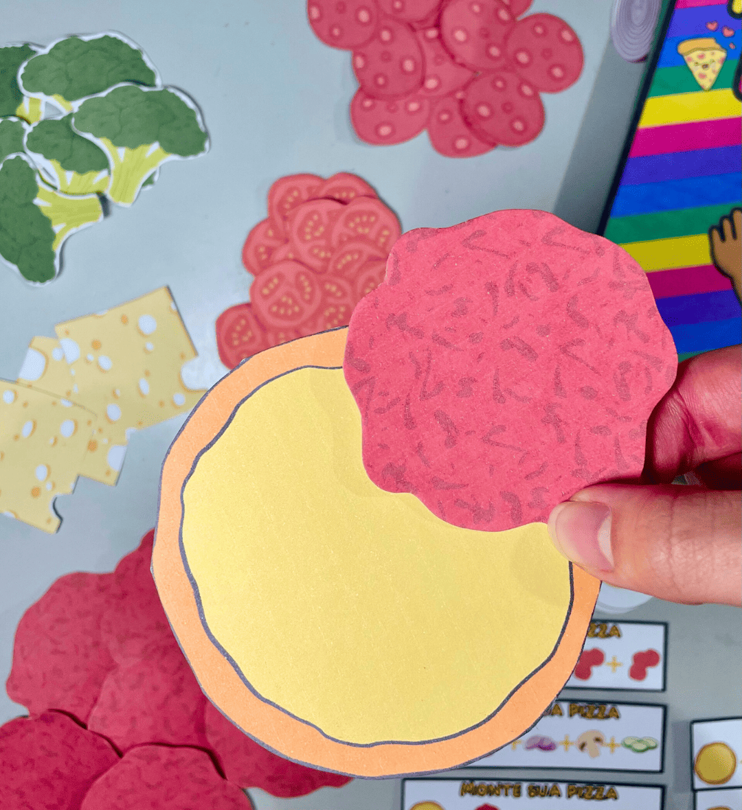 Sequência Lógica de Pizza: Monte Sua Pizza em PDF — amostra 3: Como usar em sala de aula