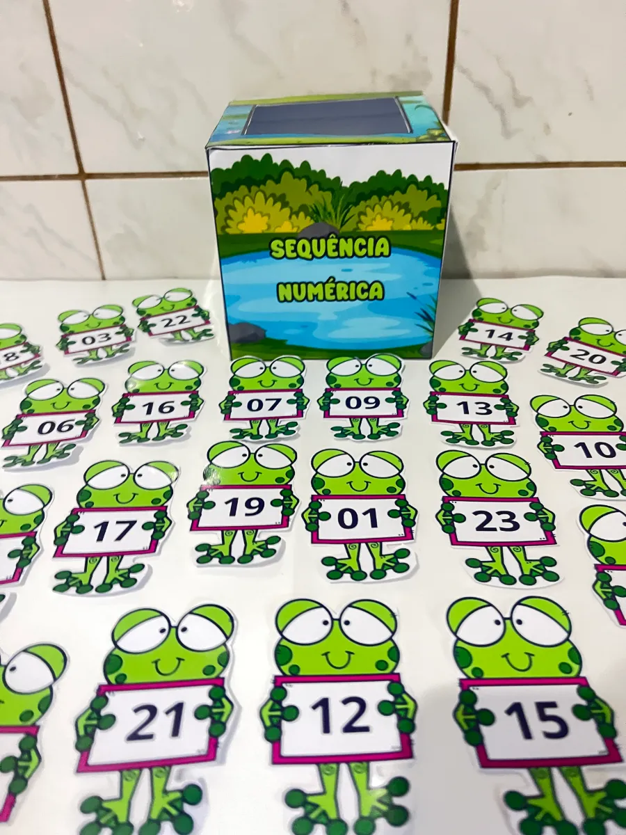Sequência Numérica com 200 Sapinhos – Números de 1 a 200 — amostra 1: Aprender e explorar os números pode ser muito mais…