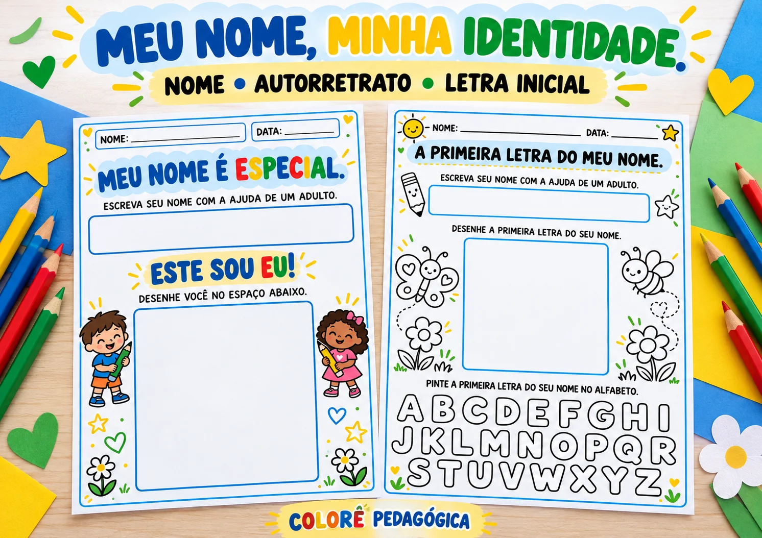 Série Meu Nome é Especial | 5 Atividades para Educação Infantil — amostra 2: Valorize a identidade das crianças com 5…