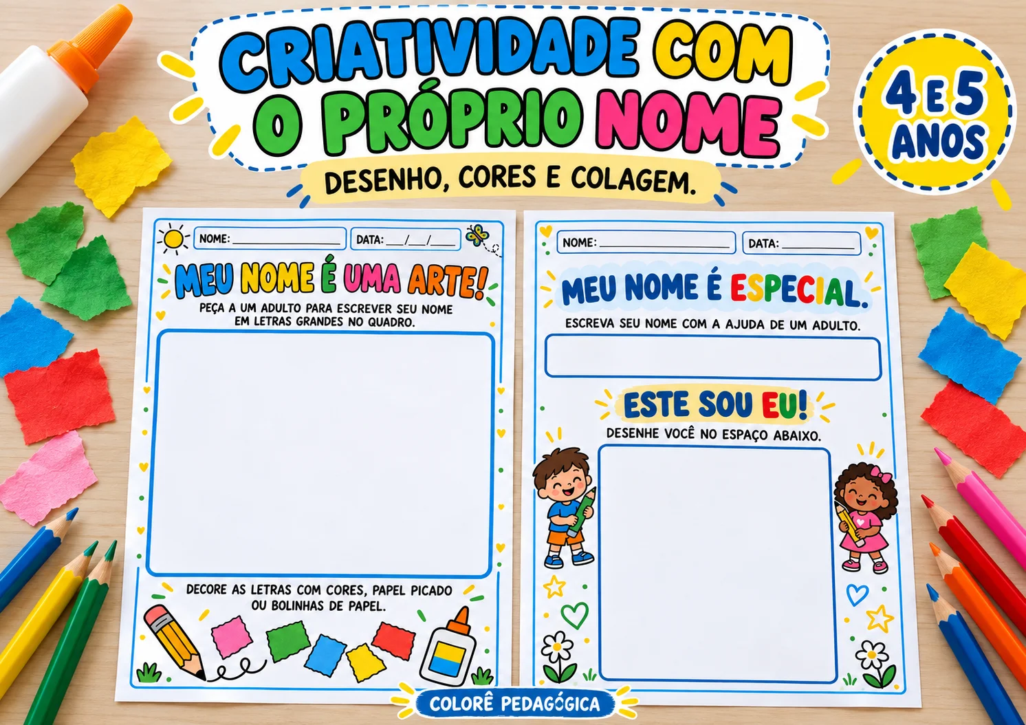 Série Meu Nome é Especial | 5 Atividades para Educação Infantil — amostra 3: Valorize a identidade das crianças com 5…