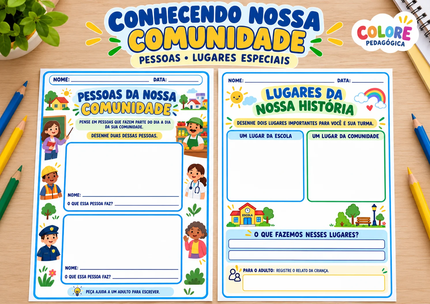 Série Nossa História | 5 Atividades para Educação Infantil — amostra 3: Cinco atividades para valorizar a convivência, as…